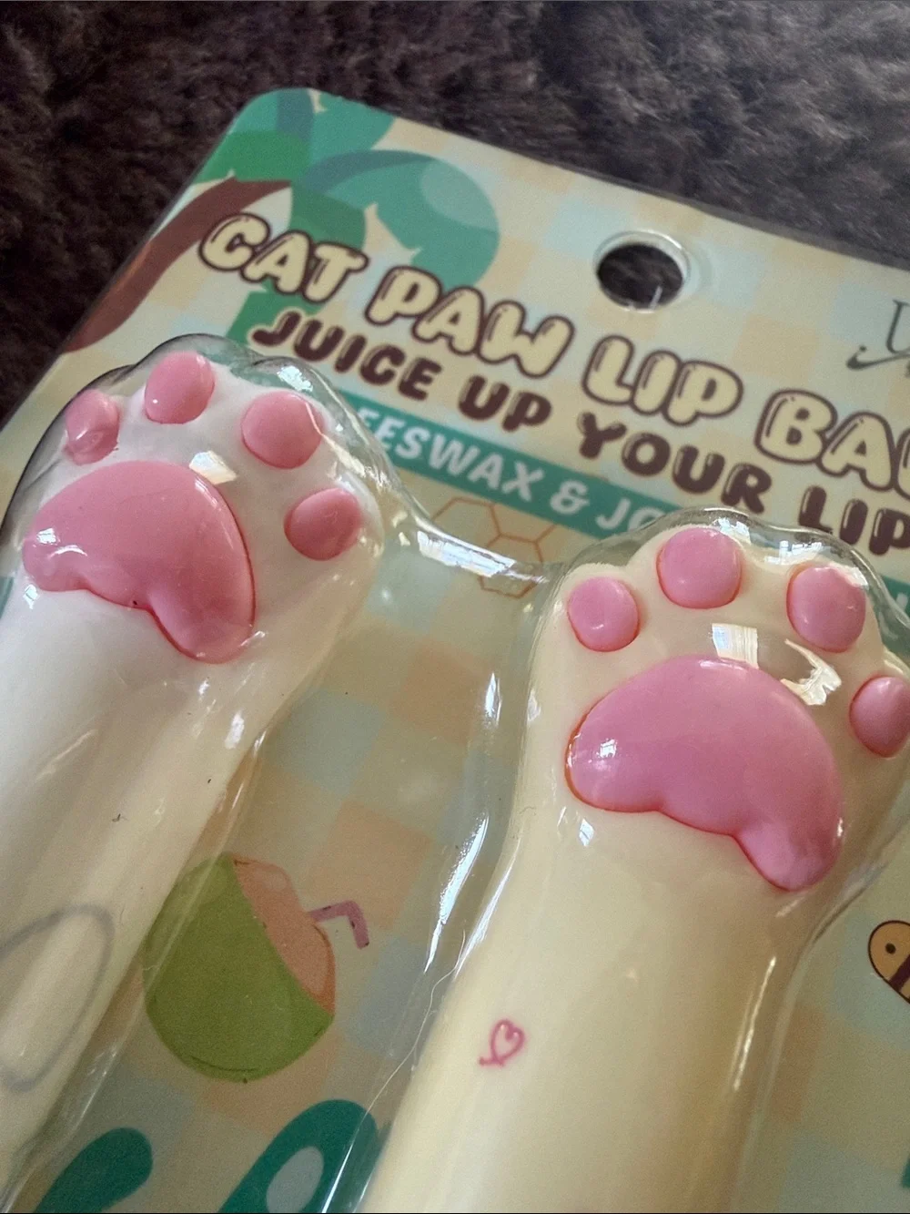 Nica Cat Paw Lip Balm Duo - Pink Paw (Honey & Coconut)